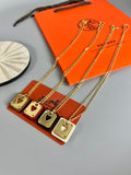 Hermès Kelly Lock Heart Charm Necklace