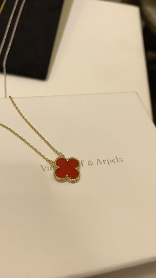 Van Cleef & Arpels Midnight Onyx Clover Pendant Necklace