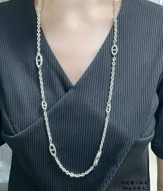 Hermès Chaine d’Ancre Long Link Necklace 80cm