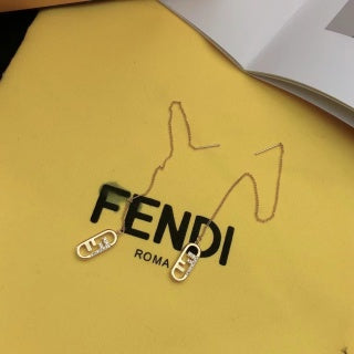 Fendi Elara FF Mini Drop Earrings