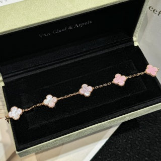 Van Cleef & Arpels Rose Garden Clover Bracelet