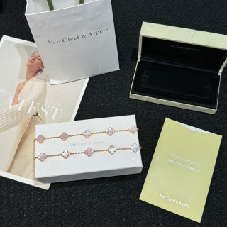 Van Cleef & Arpels Rose Garden Clover Bracelet