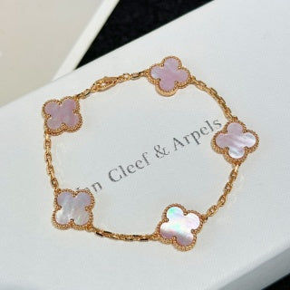 Van Cleef & Arpels Rose Garden Clover Bracelet