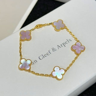 Van Cleef & Arpels Rose Garden Clover Bracelet