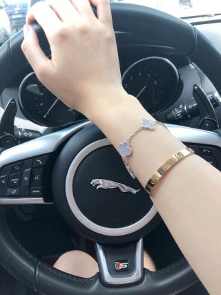 Van Cleef & Arpels Lavender Clover Garden Bracelet