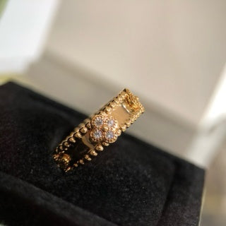 Van Cleef & Arpels Golden Blossom Slim Band Ring