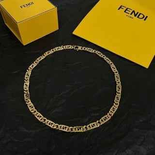 Fendi Novara FF Link Chain Necklace