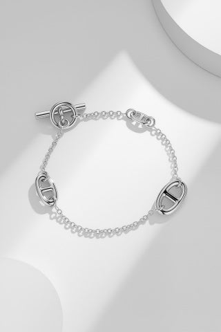 Hermès Circular Link Toggle Chain Bracelet