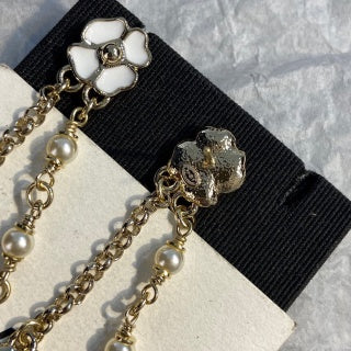 CHANEL Florabelle Pearl Garden Drop Earrings