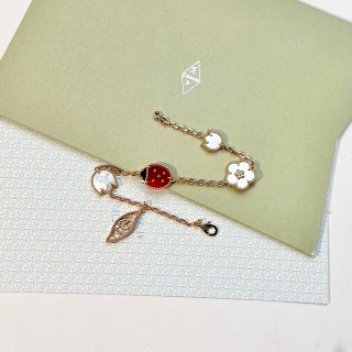Van Cleef & Arpels Ruby Garden Charm Bracelet