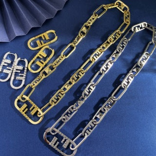 FENDI FF Link Chain Necklace