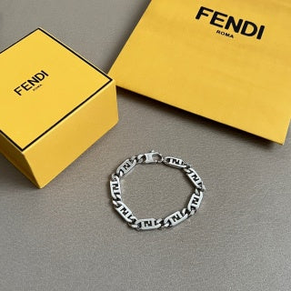 FENDI FF Letter Link Chain Bracelet