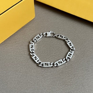 FENDI FF Letter Link Chain Bracelet