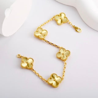 Van Cleef & Arpels Golden Meadow Clover Bracelet