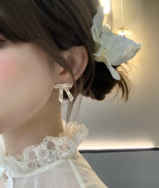 CHANEL Ariella Ribbon Cascade Drop Earrings