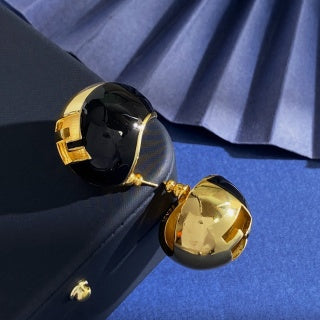 FENDI FF Dome Sphere Stud Earrings