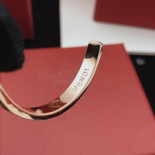 FENDI Crystal FF Pavé Cuff Bracelet