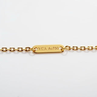 Van Cleef & Arpels Onyx Alhambra Clover Pendant Necklace