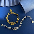 FENDI Interlocking FF Link Chain Bracelet