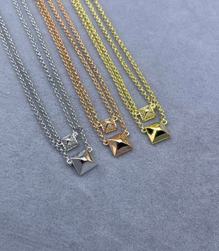 Hermès Mini Constance Geometric Charm Necklace