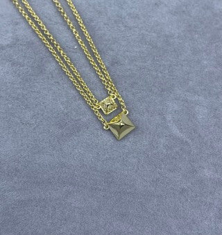 Hermès Mini Constance Geometric Charm Necklace