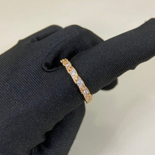 Tiffany Narrow Feather Ring with Diamonds