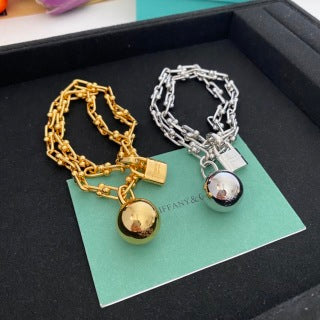 Tiffany Ball Lock Bracelet and Necklace