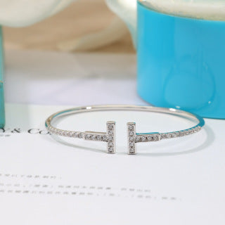 Tiffany T Diamond Wire Bracelet – Elegant Luxury Fine Jewelry
