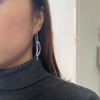 Hermès Lasso Chain Drop Earrings