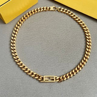 Fendi Vela FF Bold Chain Necklace