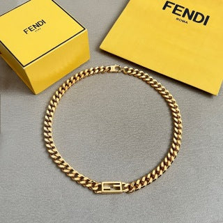 Fendi Vela FF Bold Chain Necklace