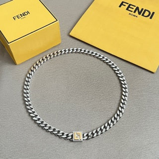 Fendi Varello FF Chain Link Necklace