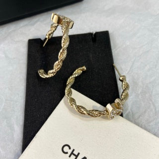 CHANEL Bellavienne Crystal Halo Drop Earrings
