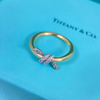 Tiffany Two-Tone Diamond Twist Ring