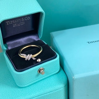 Tiffany Two-Tone Diamond Twist Ring