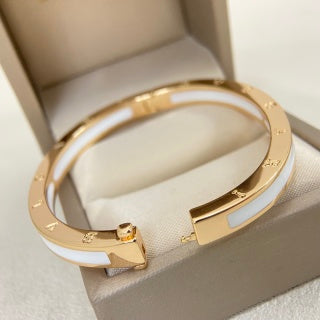 Bvlgari Tri-Color Gold Wide Cuff Bracelet – Elegant Luxury Jewelry