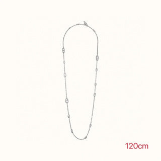 Hermès Chaine d’Ancre Long Oval Link Necklace