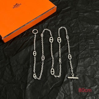 Hermès Chaine d’Ancre Long Oval Link Necklace