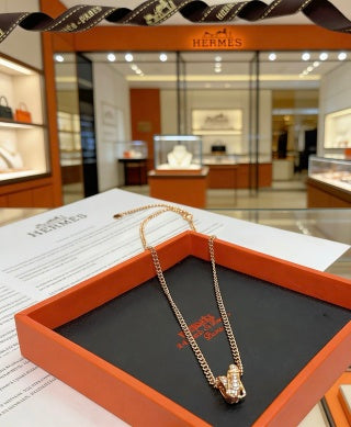 Hermès Mini Kelly Lock Pendant Necklace