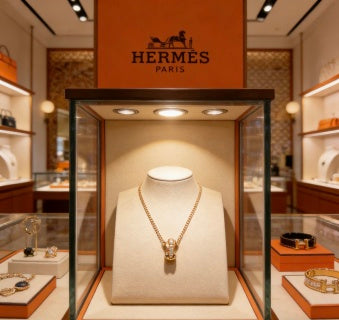 Hermès Mini Kelly Lock Pendant Necklace