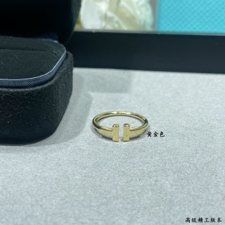 Tiffany Double T Polished Ring