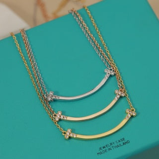 Tiffany T Smile Diamond Pendant Necklace – Elegant Luxury Jewelry
