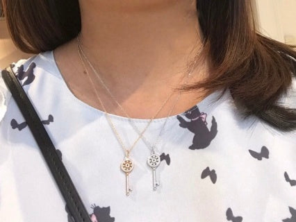 Tiffany Sunflower Key Necklace