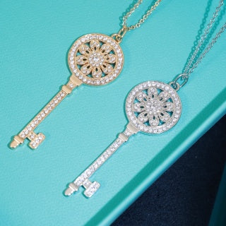 Tiffany Sunflower Key Necklace