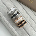 Bvlgari Multi-Layer Ceramic Band Ring – Elegant Luxury Jewelry