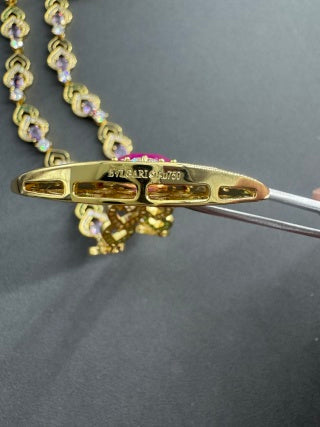 Bvlgari Ruby Fan Gemstone Necklace – Elegant Luxury Jewelry