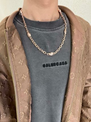 Bvlgari Rose Gold Link Chain Necklace – Elegant Luxury Jewelry