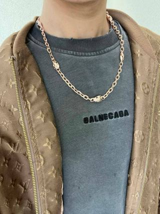Bvlgari Rose Gold Link Chain Necklace – Elegant Luxury Jewelry