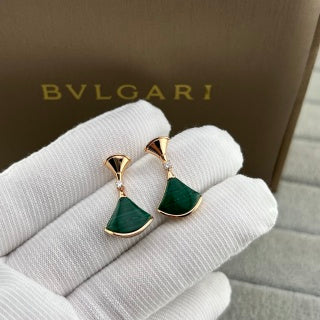 Bvlgari Colorful Fan Crystal Earrings – Elegant Luxury Jewelry