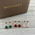 Bvlgari Colorful Fan Crystal Earrings – Elegant Luxury Jewelry